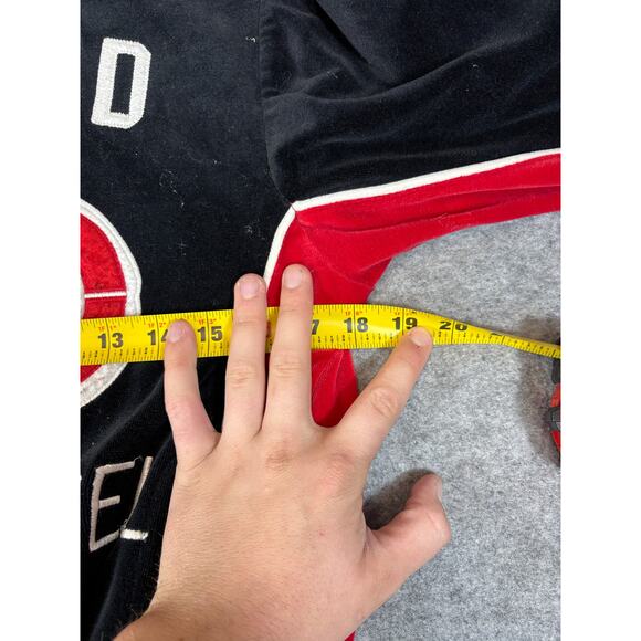 Vintage Y2K Ecko Red #72 Bomber Jacket Womens Small Black Full Zip Active Label - Picture 4 of 8